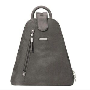 Baggallini Metro Gray Nylon Backpack Casual Travel College